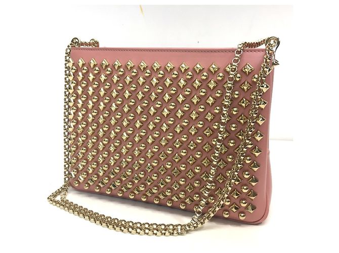 Christian Louboutin Trilby Large New Studs Tasche Pink
