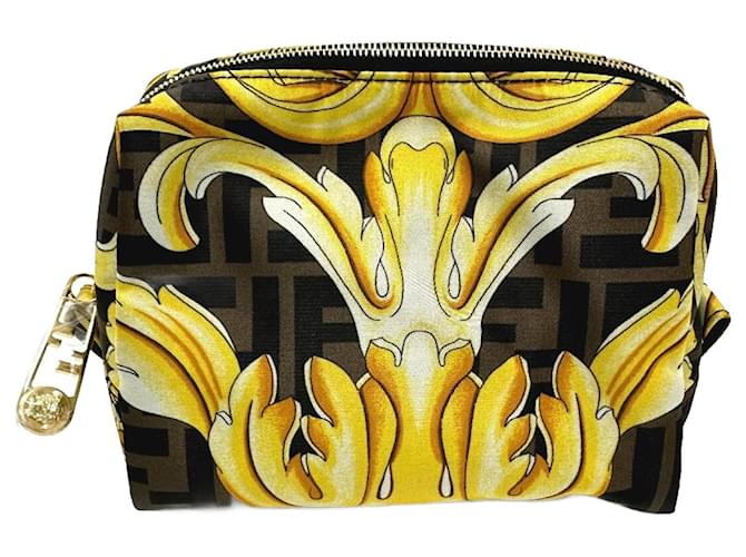 Fendi zucca print clutch deals bag