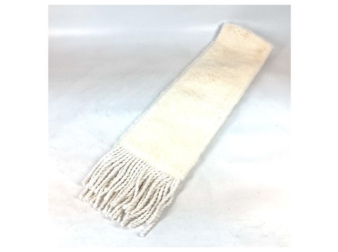 Cachecol de pele branca Fendi Branco