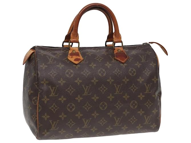 LOUIS VUITTON Monogram Speedy 30 Hand Bag M41526 LV Auth 83078 Cloth  ref.1552618