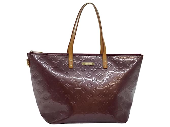 LOUIS VUITTON Monogram Vernis Bellevue GM Sac Tote Violet M93588 LV Auth ep4830 Cuir vernis  ref.1552663