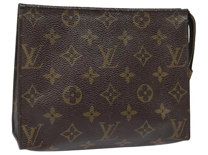 LOUIS VUITTON Monogram Poche Toilette 19 Pouch M47544 LV Auth 82369 Cloth  ref.1552727