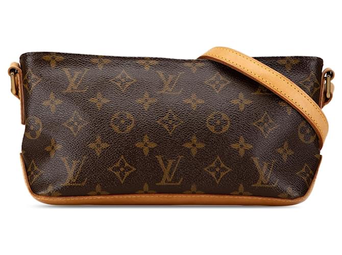 Sac bandoulière Trotteur Monogram Louis Vuitton marron Cuir  ref.1552868