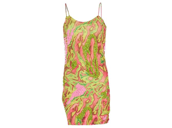 Autre Marque Robe Onalaja Zusi Mini Bretelles Cocktail Multicolore
