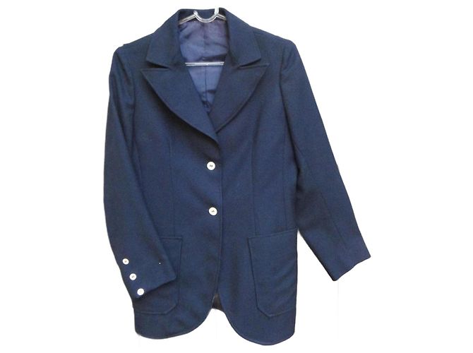 Autre Marque Blue Wool Jacket Size 40