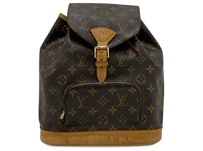 Louis Vuitton Monogram Marron Montsouris MM Toile  ref.1553039