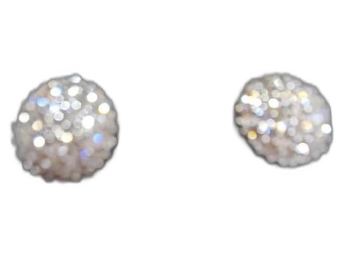 Autre Marque Orecchini in oro bianco e diamanti 2 ct VS G-H Argento