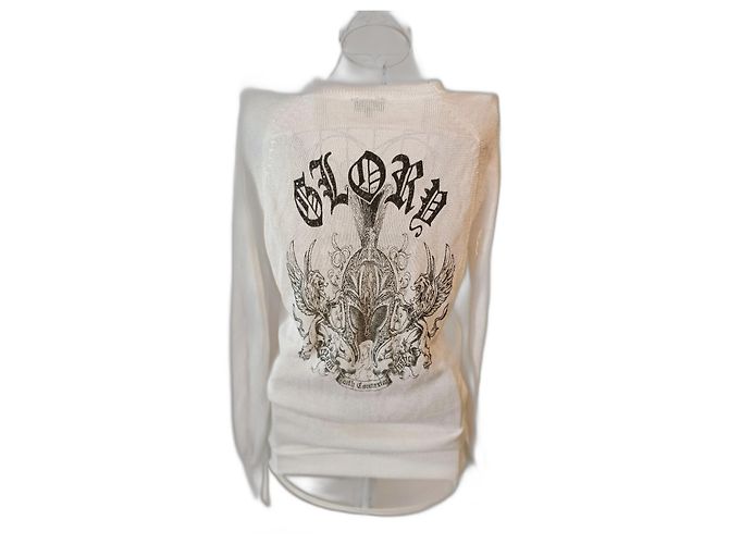 Faith Connexion Oversize Strickpullover aus Viskose Eggshell Aus weiß