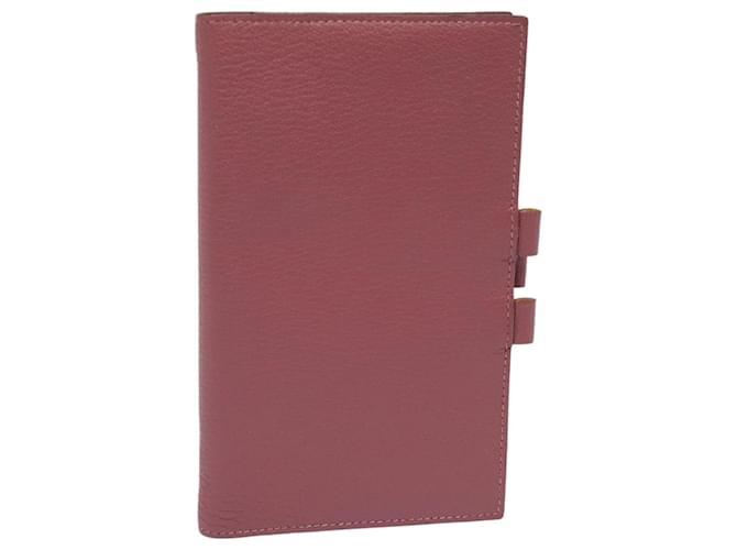 Hermès HERMES Agenda Tagesplaner Leder Pink Auth am6508  ref.1553163