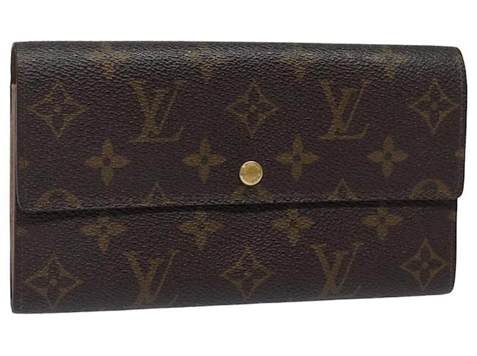 LOUIS VUITTON Monogram Pochette Porte Monnaie Carte de Crédit M61725 LV Auth 83352 Toile Monogramme  ref.1553235