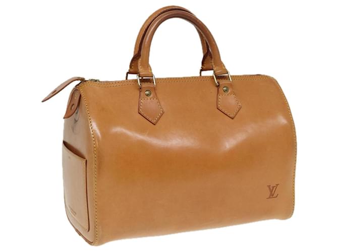 LOUIS VUITTON Bolsa de mão Speedy 30 em couro Nomad Bege M85392 LV Auth 82758  ref.1553257