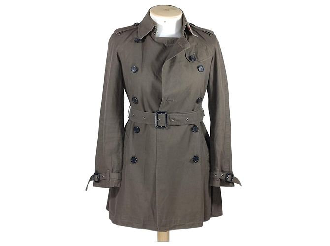 Trench Burberry in cotone viola Verde