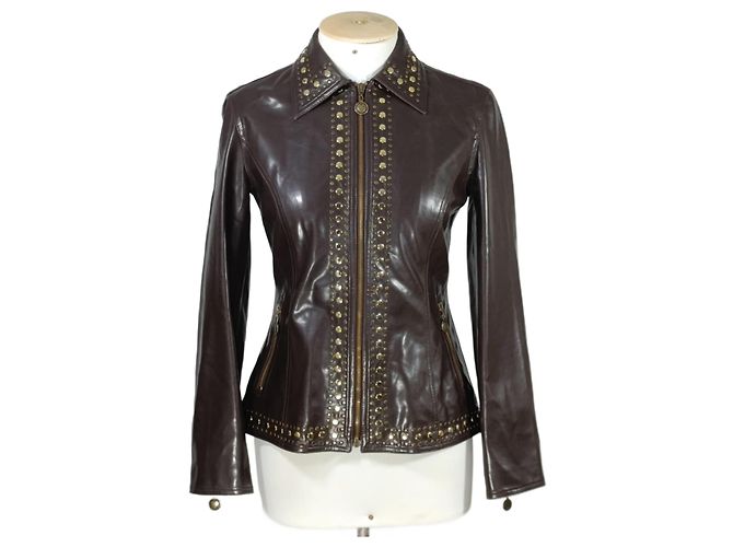 Moschino Jacke Braun Polyamid