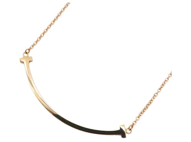 Tiffany & Co Colar Tiffany T Smile Small em Ouro Rosa Dourado  ref.1553842