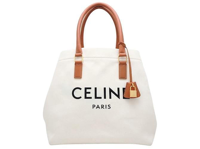 Celine white tote best sale