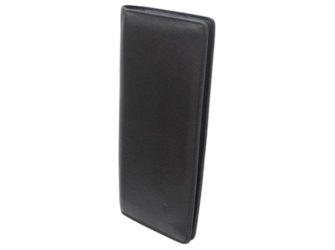Brazza Louis Vuitton Taiga Ardoise Long Wallet Grey Leather  ref.1554128