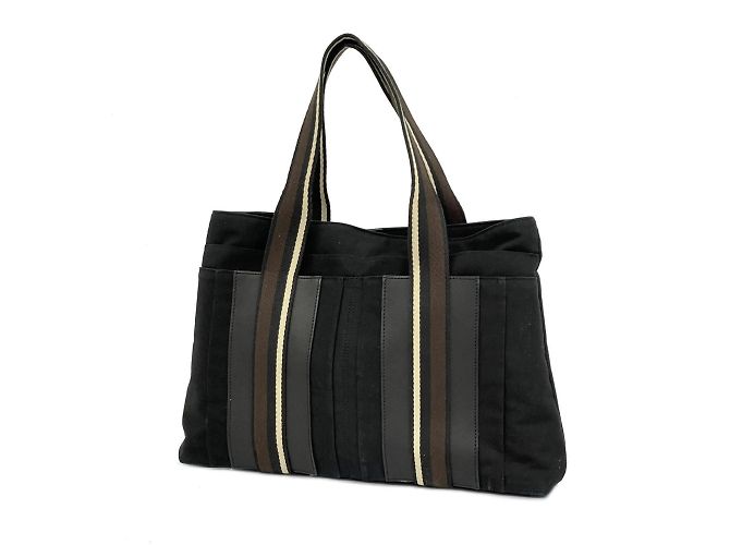 Hermès Borsa Tote Hermes Troca Orizzontale MM Canvas Nera Nero