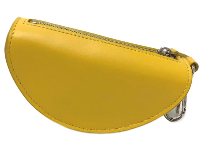 Fendi 7AR706 Portachiavi da Borsa Motivo Taco Giallo Pelle  ref.1554508