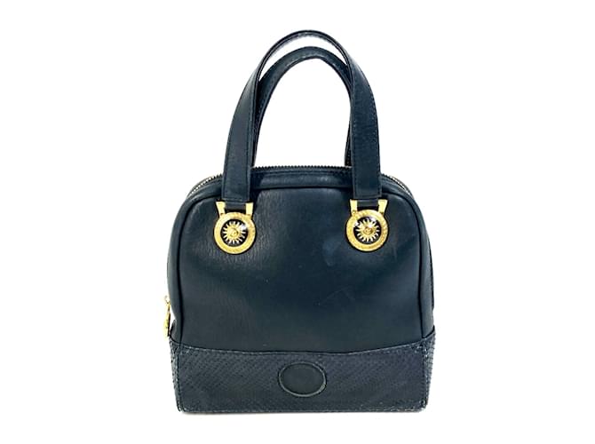 Mini borsa Versace nera Nero Pelle  ref.1554530