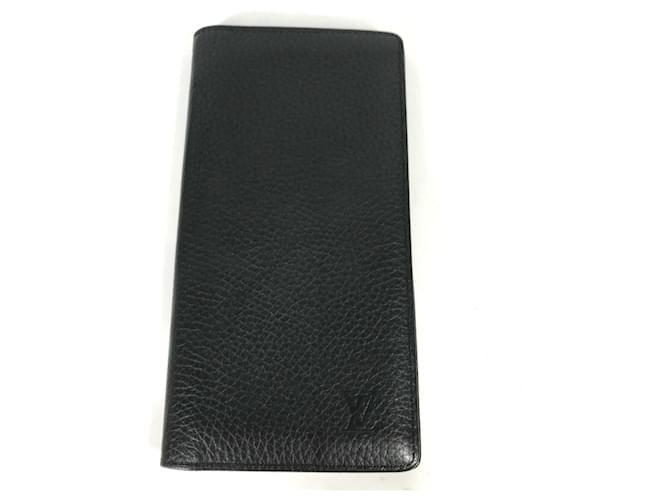 Portafoglio lungo in pelle nera Louis Vuitton Nero  ref.1554552