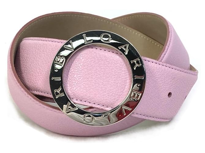 Bulgari Cintura in pelle rosa Bvlgari  ref.1554563