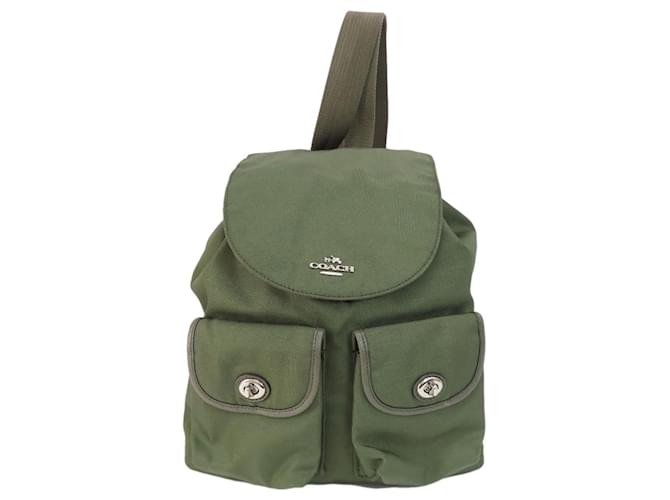 COACH 35503 Green Nylon Backpack  ref.1554599