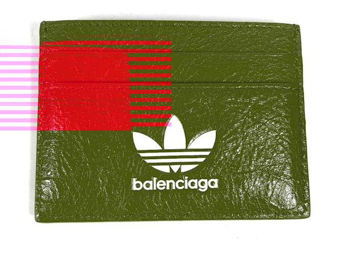 Everyday Balenciaga Red Leather Card Case  ref.1554639