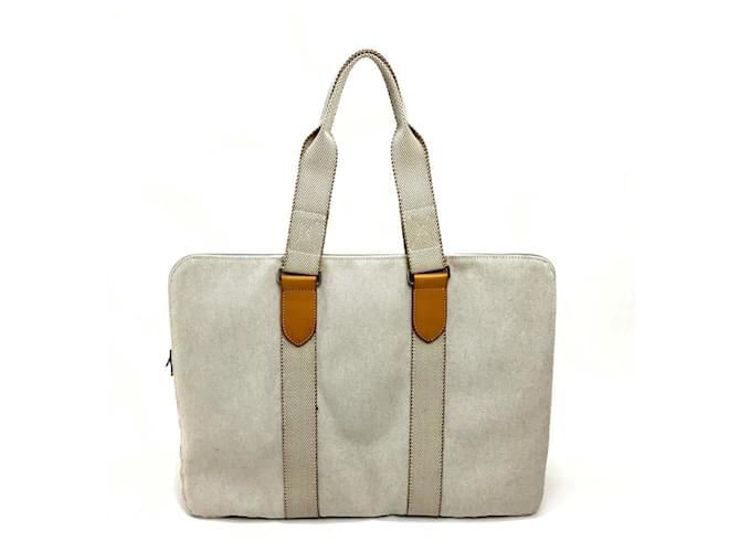 Hermès Sac à main Hermes Baby Line Coton Beige  ref.1554665