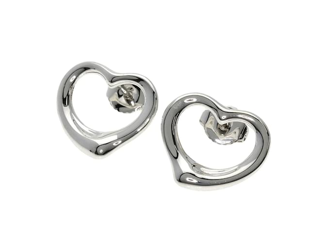 Orecchini a forma di cuore Tiffany & Co. Oro bianco Argento  ref.1554699