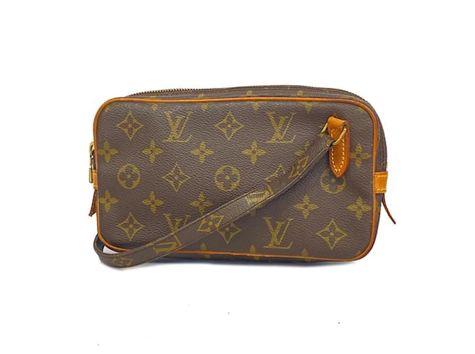 Pochette Marly Bandoulière Monogram Louis Vuitton Marrone  ref.1555060