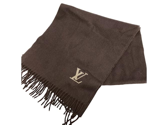 Étole en cachemire marron Louis Vuitton  ref.1555132