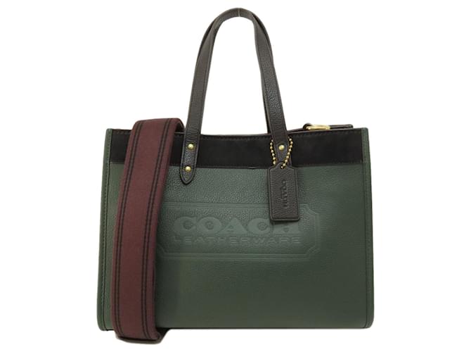 Bolsa Coach C6035 Verde Couro  ref.1555141