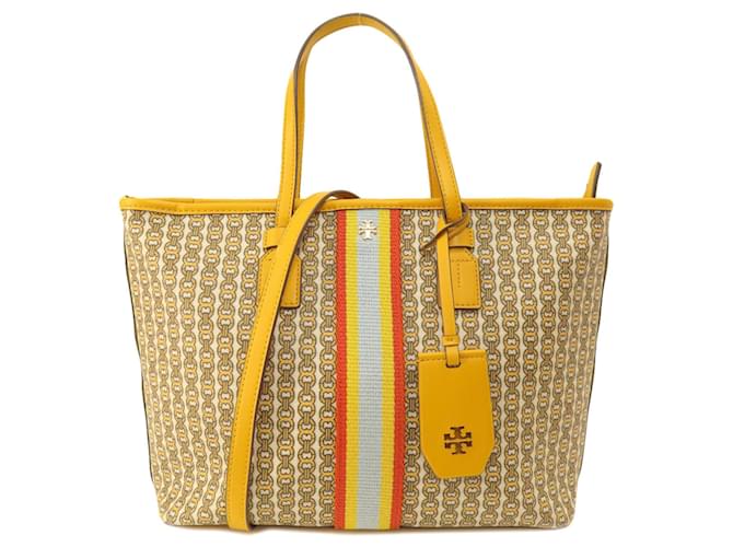 Tory Burch Yellow PVC Tote Bag Plastic  ref.1555270