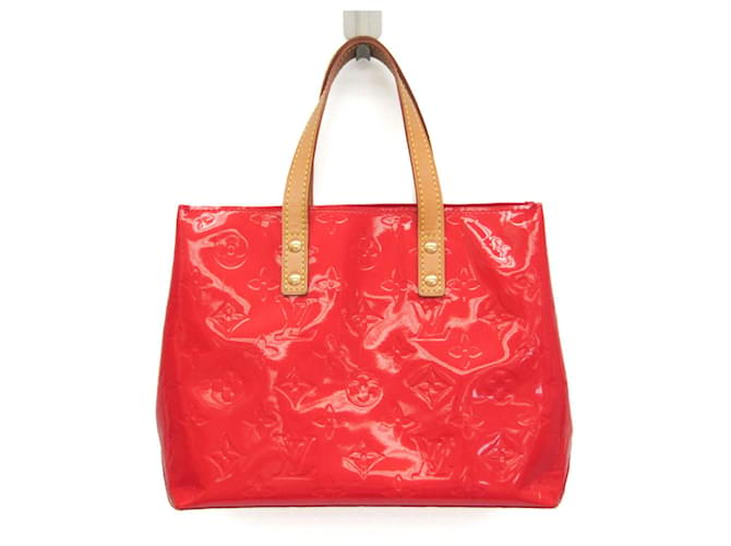 Bolsa Louis Vuitton Monogram Vernis Reade PM Vermelho Couro envernizado  ref.1555281