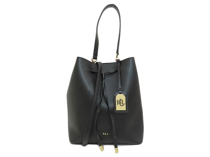 Ralph Lauren Black Leather Handbag  ref.1555285