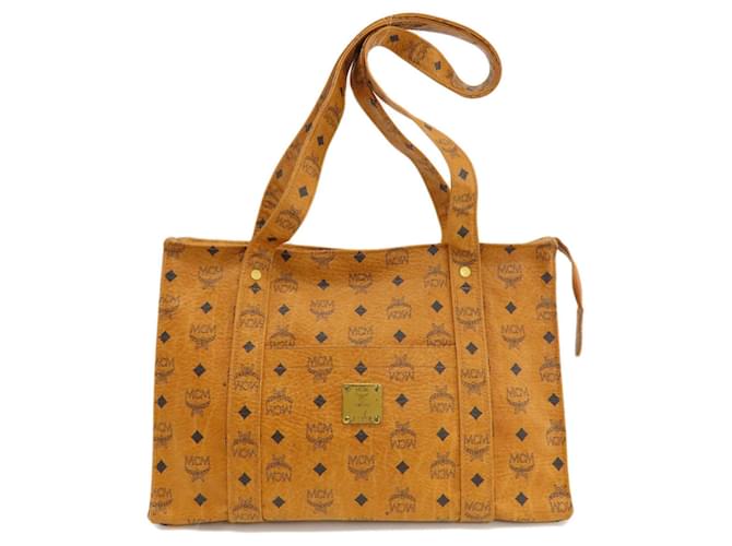 Sac à épaule en cuir MCM Design pour femmes Marron  ref.1555300