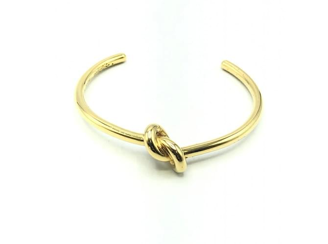 Céline Celine Extra Thin Gold Charm Bracelet Golden Metal  ref.1555350