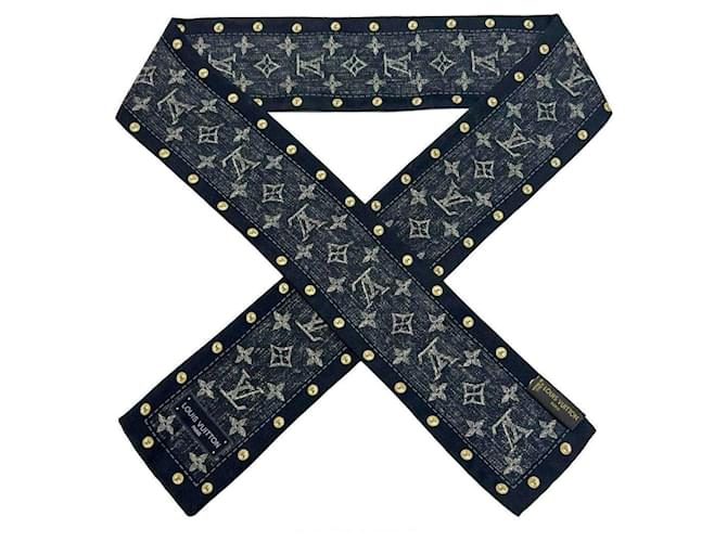 Louis Vuitton Women's Bandana Scarf Bandeau Black Silk  ref.1555389