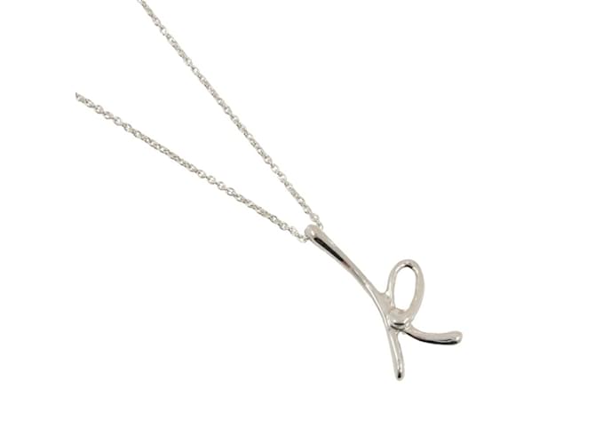 Collier avec initiale K de Tiffany & Co. Argent  ref.1555414