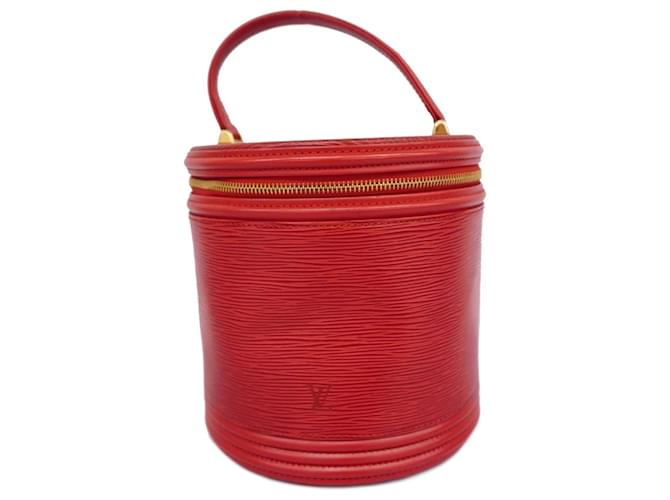 Bolsa Epi Cannes Louis Vuitton Vermelho  ref.1555429