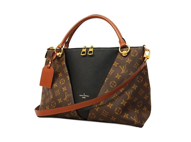 Louis Vuitton Monogram V Tote MM Handbag Brown Patent leather  ref.1555437