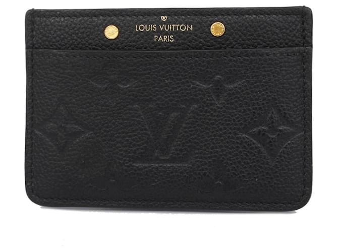 Étui à cartes Monogram Empreinte Louis Vuitton Toile Noir  ref.1555609