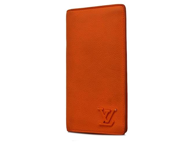 Brazza Louis Vuitton Long Wallet in Volcano Orange  ref.1555611