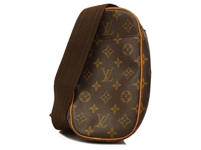 Sac à bandoulière Louis Vuitton Monogram Pochette Ganjou Marron  ref.1555776