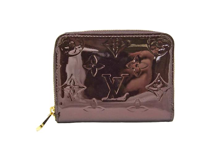 Porte-monnaie Zippy en Monogram Vernis Louis Vuitton Cuir vernis Bordeaux  ref.1555801