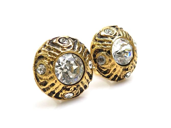 Other jewelry Chanel CHANEL Earrings Silvery Golden Metal  ref.1555872