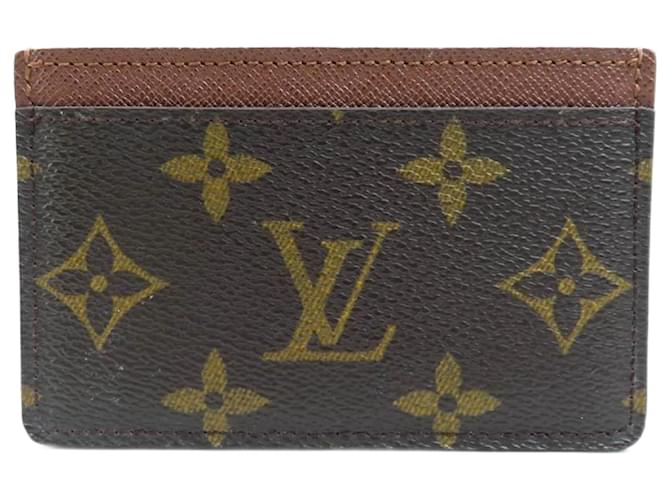 Louis Vuitton Monogram Card Case Brown Patent leather  ref.1555897