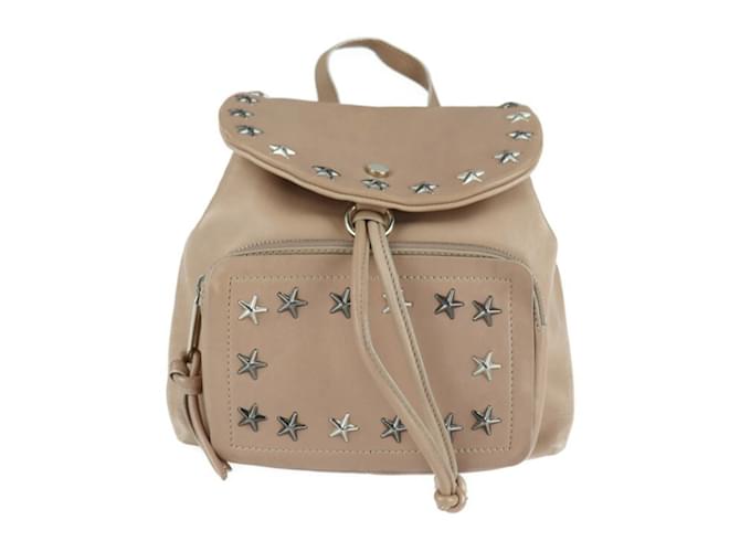 Jimmy Choo Suki Backpack in Pink Beige Leather  ref.1555913