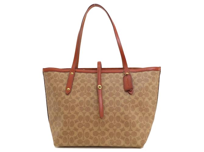 Coach Signature Tote Bag Braun  ref.1555925