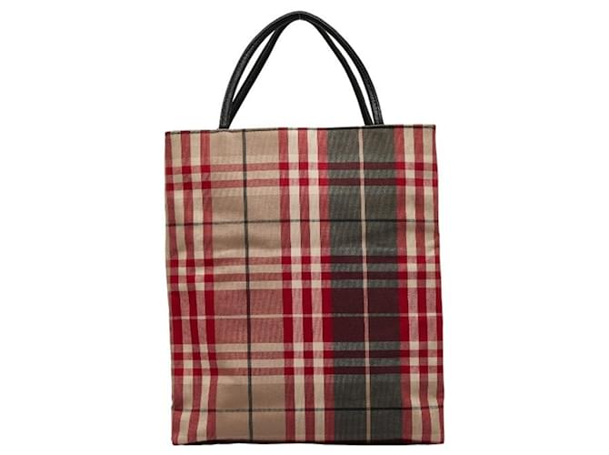 Burberry Nova Check Tote Bag Multiple colors Leather Cloth  ref.1555941